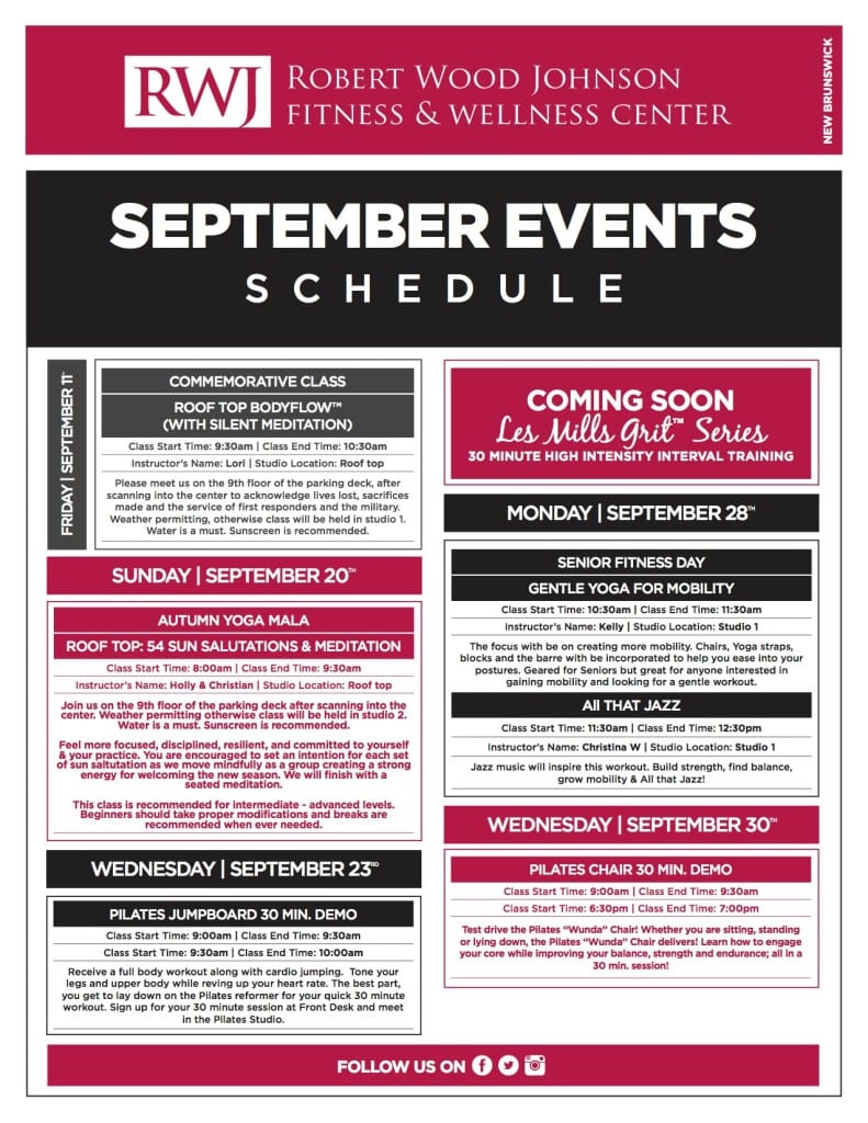 New Brunswick September 2015 Events