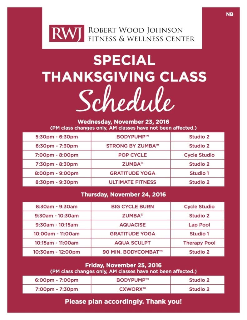 new-brunswick-thanksgiving-group-fitness-schedule